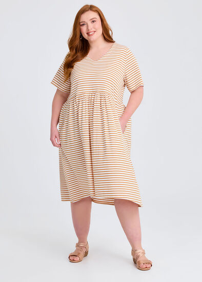 Plus Size Sabina Stripe Dress