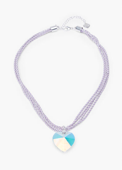Short Heart Rope Necklace