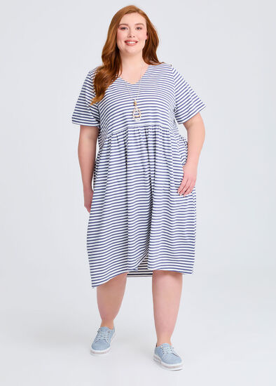 Plus Size Sabina Stripe Dress