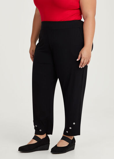 Lantern Button Natural Pant,  Plus Size Lantern Button Natural Pant