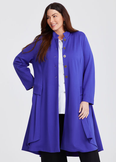 Plus Size Ponte Sienna Riding Jacket