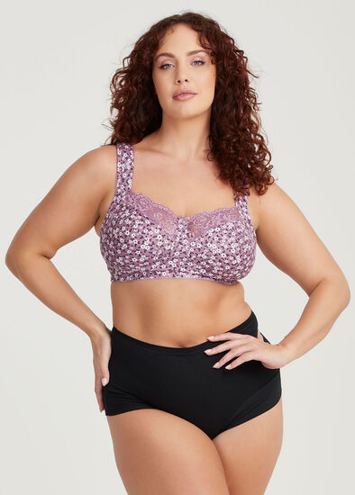 Plus Size Wirefree Cotton Comfort Bra