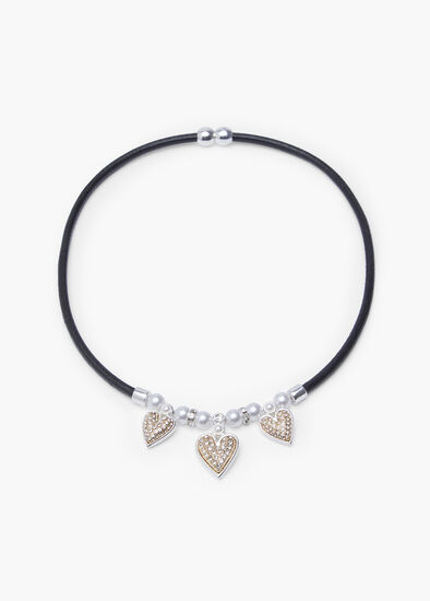 Reversible Heart Short Necklace