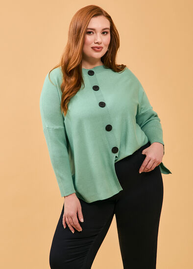 Plus Size Batwing Natural Jumper