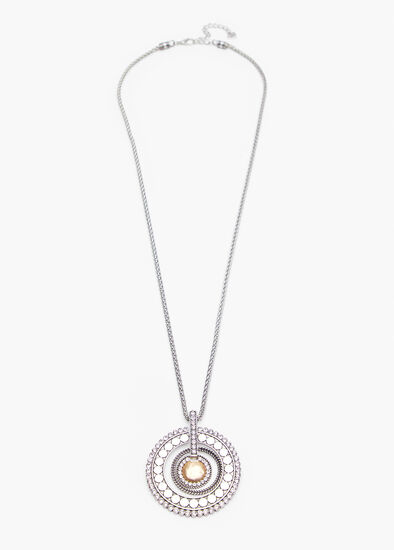 Two Tone Disc Pendant