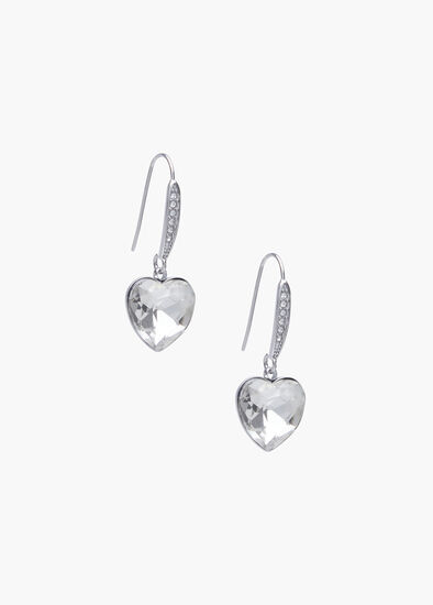 Premium Heart Crystal Earrings