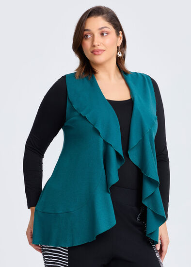 Pretty Frill Cascading Vest