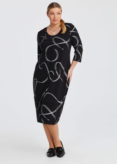 Foil Atlas Dress,  Plus Size Foil Atlas Dress