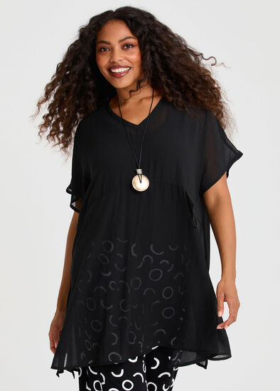 Plus Size Chiffon Kira Tunic